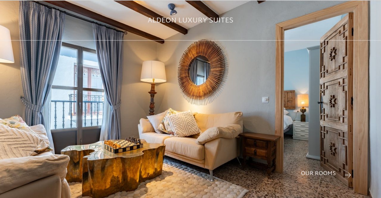 Aldeon Luxury Suites website
